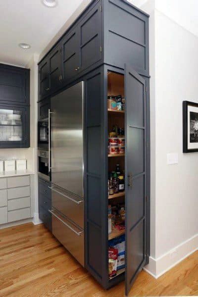 This is usually made from wooden materials and painted in dark chocolate. Top 70 Best Kitchen Pantry Ideas - Organized Storage Designs