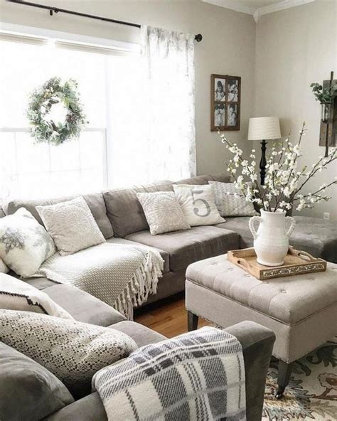 16 Cozy Farmhouse Style Living Room Decor Ideas Lmolnar