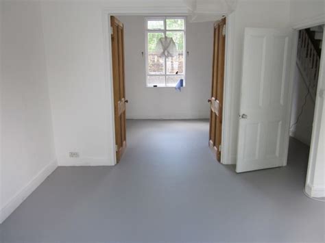 This type of flooring is exactly what the name implies. SEAMLESS RESIN FLOORS POURED RUBBER COMFORT FLOORING FOR LONDON ARCHITECTS HOME - Contemporary ...