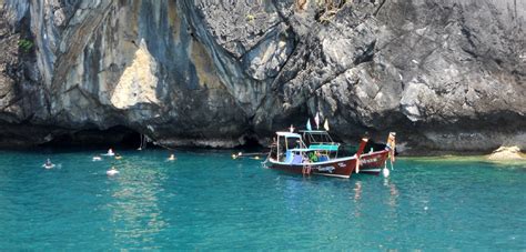 Emerald Cave Morakot Cave på Koh Mook i södra Thailand