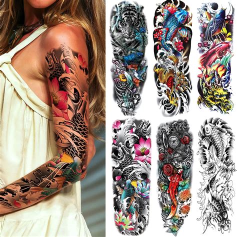 Aggregate 54 Fake Tattoo Sleeves Sticker Super Hot In Cdgdbentre