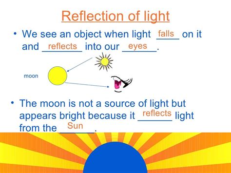 Light Energy Sources And Reflection