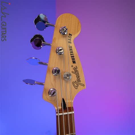 Fender Mustang 4 String Pj Bass Olympic White Ish Guitars