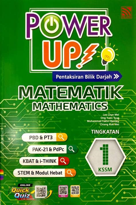 Buku Latihan Power Up 2021 Matematik Tingkatan 1 No1