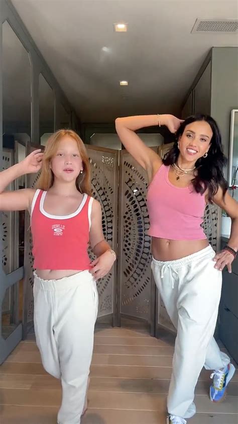 Watch Jessica Alba And Daughter Haven 10 Twin In Tiktok Dance Video
