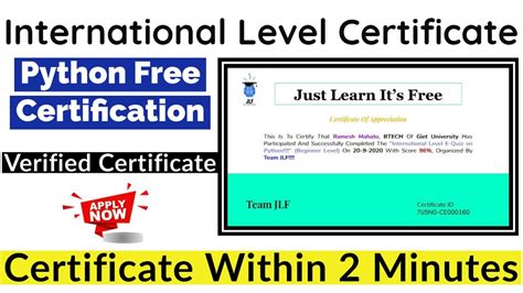 With fear free, since you and your cat will be calmer, you can keep those annual appointments. International Level Certificate | Python Free ...
