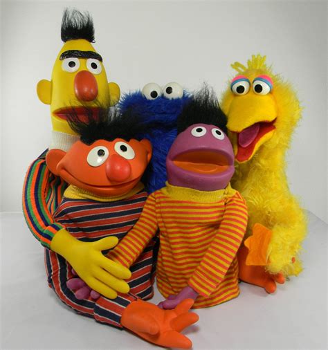 Sesame Street Hand Puppets Big Bird Bert And By Lillysluckypenny