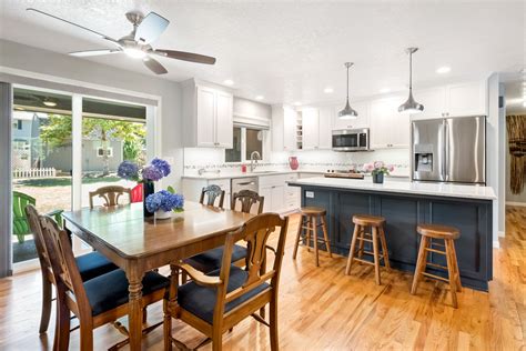 The main goal for homeowners was to make this kitchen feel open. A true open concept that includes the dining room and ...