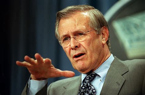 There are things we. donald rumsfeld during department of defense news briefing, archive.defense.gov. There are known knowns - Wikipedia