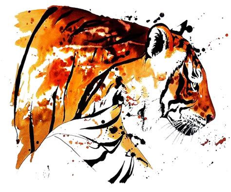 Tiger PNG Vector Tiger Free PNG Images Watercolor Tiger Tiger