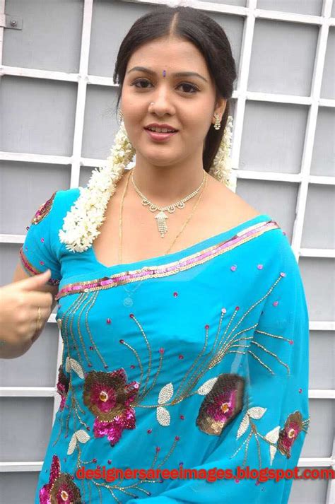 Tollywood Actress Jyothi Krishna In Blue Saree Veethi