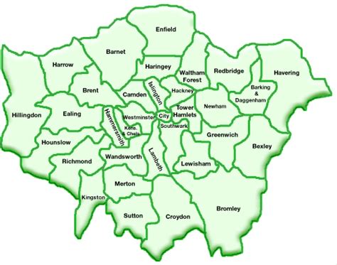 The 32 London Boroughs