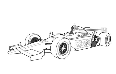 racing cars Colouring Pages