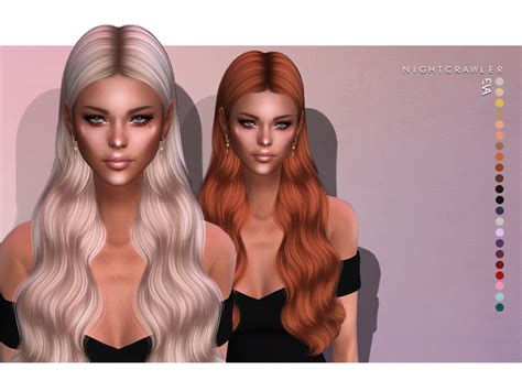 The Sims Resource Eva Hair By Nightcrawler Sims 4 Hairs