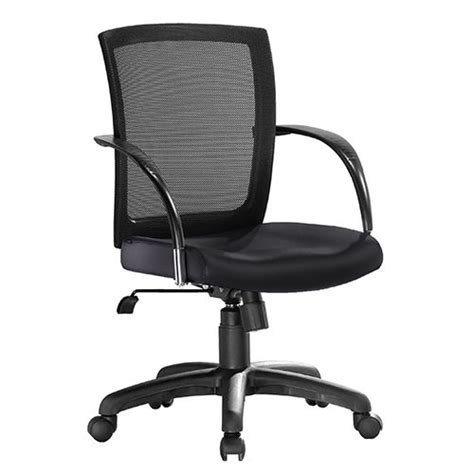 Ascot executive office table offers elegance design and stylish curved finished it provides one mobile pedestal with drawers to store important documents and files Executive Mesh Medium Back chair