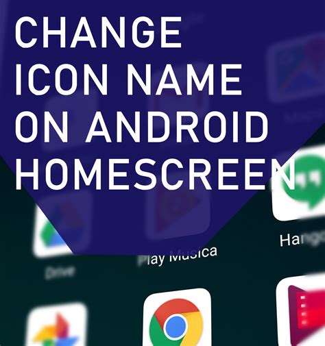 Change Icon Name On Android Homescreen Blinking Switch