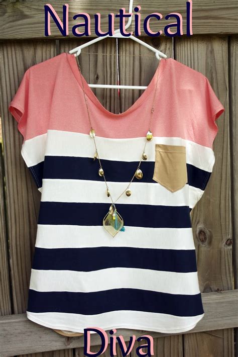 Register for free sewing patterns. Diy Clothes Sewing Easy Trendy Nautical Womens Top Free ...