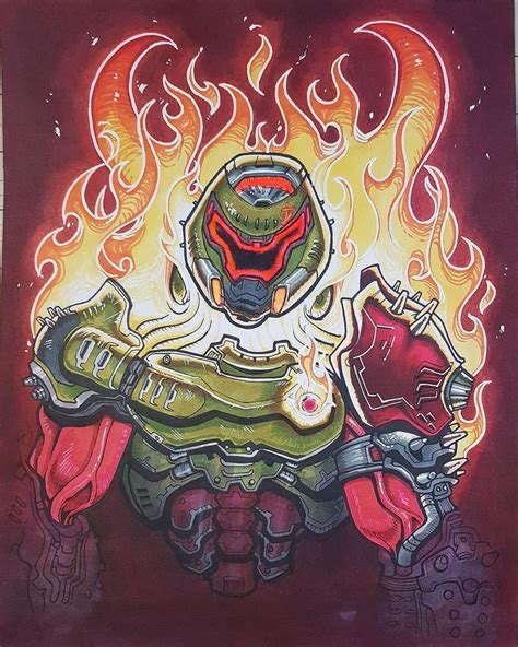 Doom Community On Instagram The Demonic Slayer Awesome Art By U