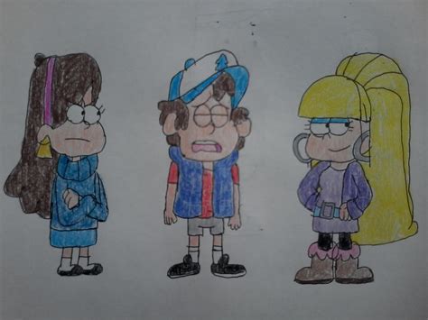 Dipper Mabel And Pacifica By Angelocn On Deviantart