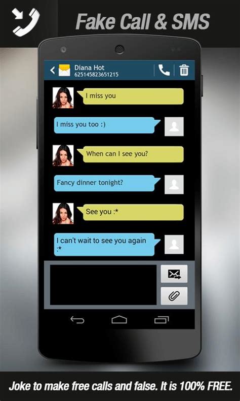 You now have the ability to change what someone says in a text and make it look like a real text message but from a different number. Fake Call & Texting APK Download - Free Entertainment APP ...