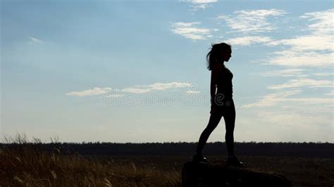 Healthy Woman Silhouette Stock Photo Image Of Healthy 2732990
