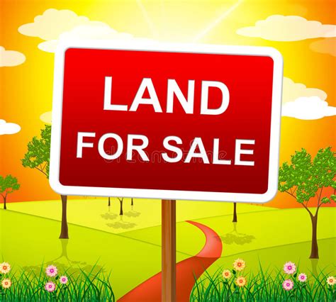 Land For Sale Represents Real Estate Agent And Purchase Stock