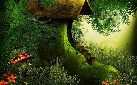 Fairy House Wallpapers Top Free Fairy House Backgrounds Wallpaperaccess