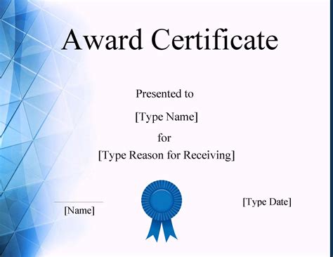 Certificate Of Completion Word Template