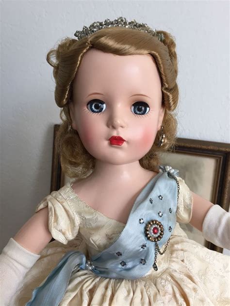 rare british queen elizabeth 1954 vintage madame alexander hard plastic doll vintage madame