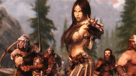 Wallpaper X Px Tentara The Elder Scrolls V Skyrim Video Game Wanita X