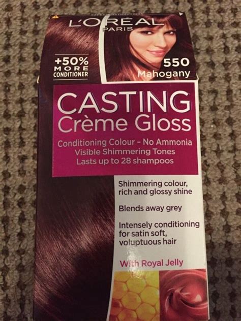 The l'oreal casting creme gloss is incredibly easy to use. L'oreal casting creme gloss 550 mahogany hair dye | in ...