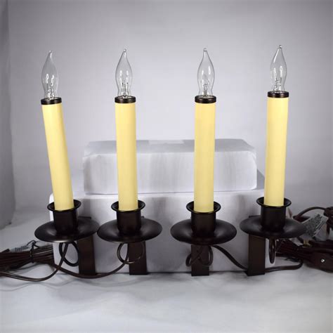Unbranded 12 In Electric Christmas Window Candles With Black Holder
