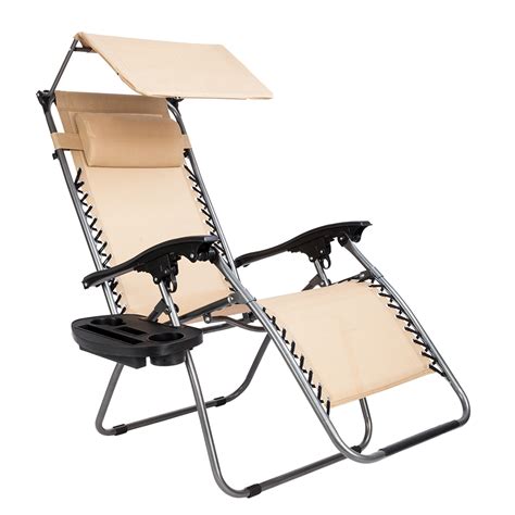 Zero gravity lawn chairs designed for outdoor use can range in price from $50 to $500, depending on the quality and certain features, like headrests or cupholders. GLiving Comfortable Zero Gravity Recliner Padded Patio ...