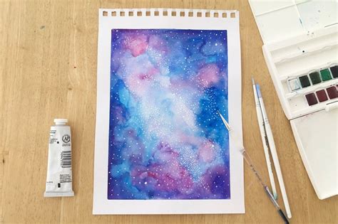 How To Paint A Watercolor Galaxy Step By Step With Pictures Gathered