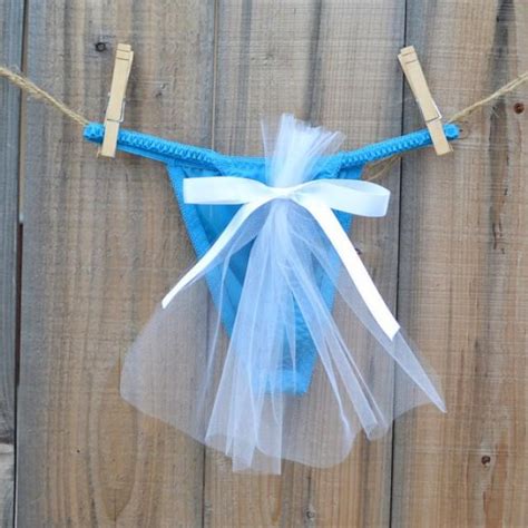 Bridal Panty Lingerie For Wedding Day Tulle Train Undies Something Blue That Says I Do Size