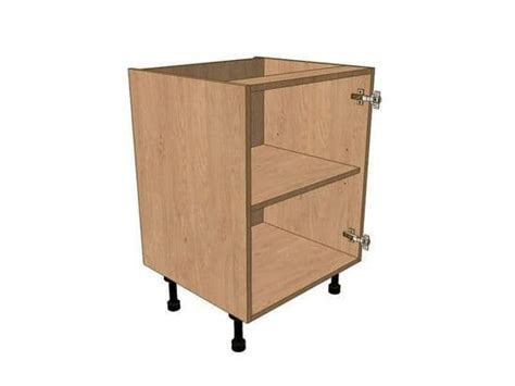 Oak worktop, stainless steel shelves. 600mm Highline Base Unit