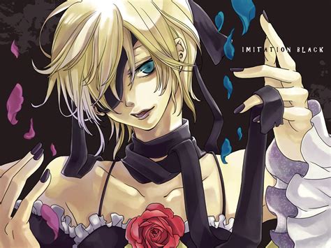 Allmale Blondehair Blueeyes Dress Eyepatch Flowers Imitationblack