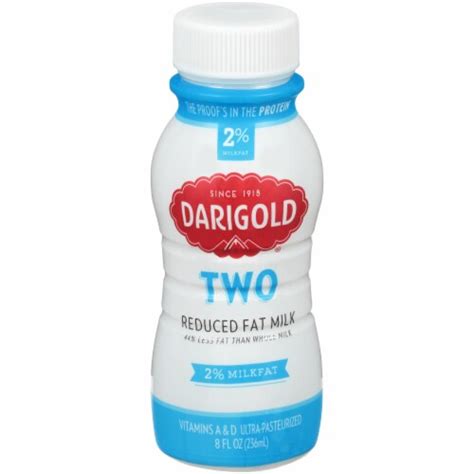 Darigold Two Ultra Pasteurized 2 Reduced Fat Milk 8 Fl Oz Kroger