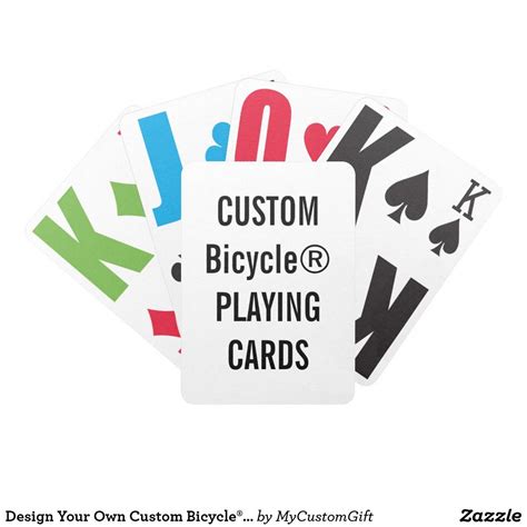 Design Your Own Custom Bicycle Playing Cards Custom Bicycle Custom