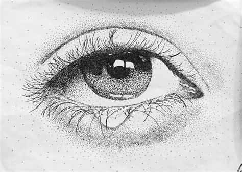 Stipple Art More Stippling Drawing Eye Drawing Dotted Drawings Cool