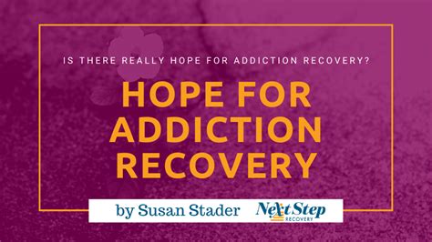 Hope For Recovery Is There Hope For Real Recovery From Addiction