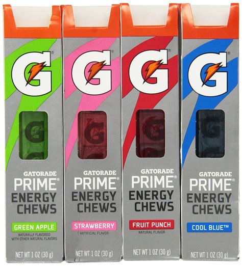 Gatorade G Series 01 Prime Energy Chews Mixed 4 Pack 4 Sleeves 4