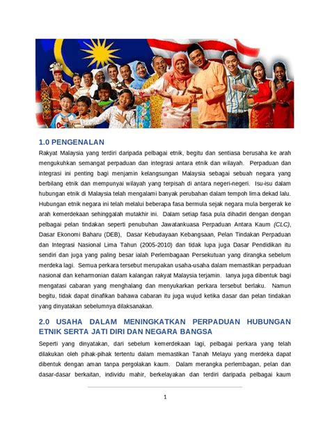 Cabaran Perpaduan Kaum Selepas Pembentukan Malaysia