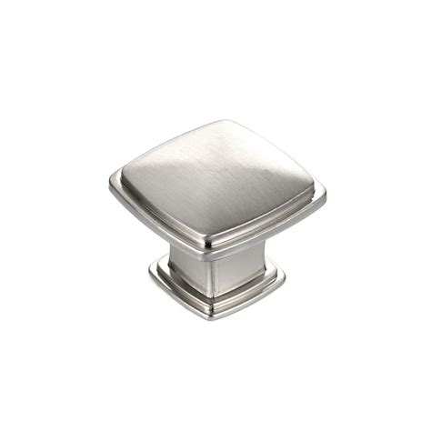 Richelieu Expression Brushed Nickel Square Cabinet Knob At