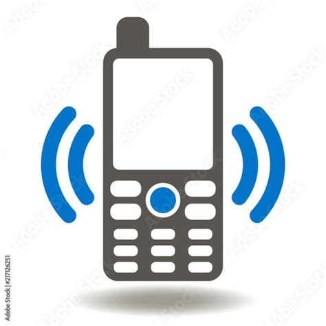 Phone Mobile Call Icon Vector Telephone Bell Illustration Contact