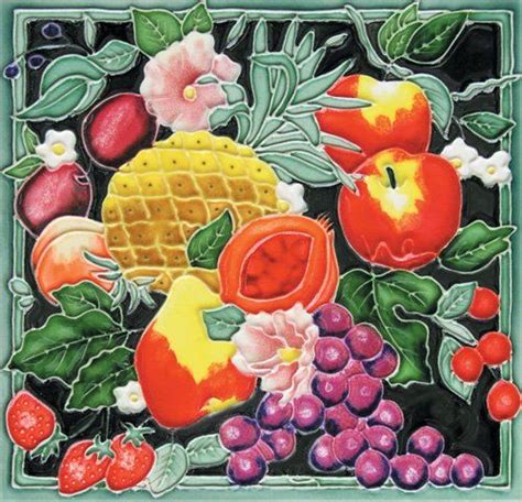 8 X 8 Fruits Art Tile In Multi This Is An Amazon Affiliate Link