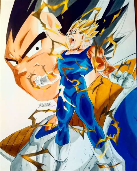Vegeta is a male fictional character and the main antagonist in the manga series dragon ball z. Prismacolor colored pencil drawing of Majin Vegeta Final ...