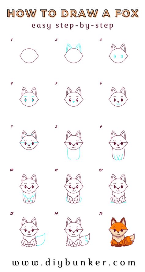 how to draw a fox easy fox drawing step by step [with video ] 2023