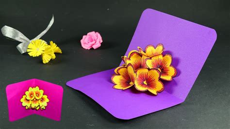 Flower Pop Up Card Diy Diy And Crafts