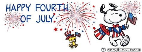 Snoopy Happy Fourth Of July Facebook Cover Facebook Timeline Cover